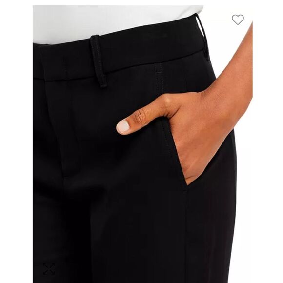 NWT VINCE Soft Tailored black Trouser ankle length pant style VR68621640 Size0 - Picture 3 of 12